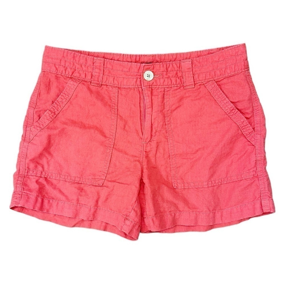 🌸Banana Republic- Pink Linen/Cotton Blend Shorts- Size 6
